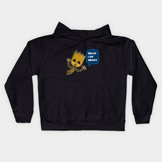 Groot Avatar Kids Hoodie by peekxel